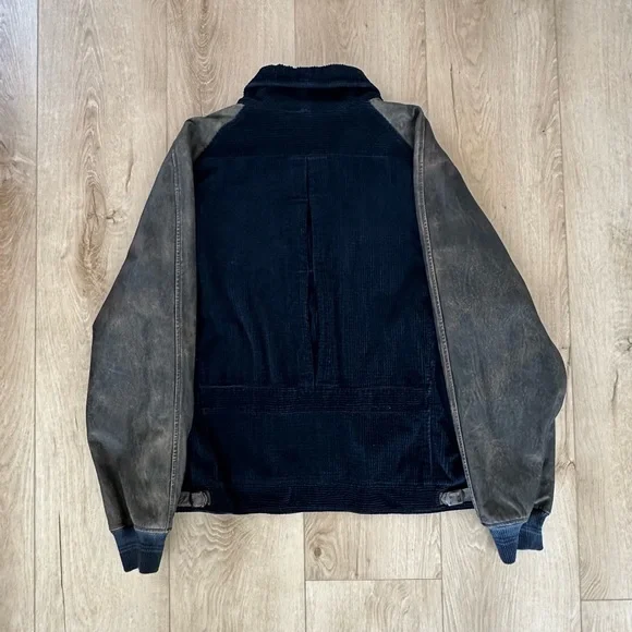 RRL Ralph Lauren Corduroy Leather Jacket. Men's XXL. - Picture 2 of 5